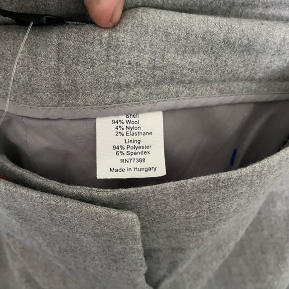 NWT J.Crew Favorite Fit Wide Leg Wool Trousers Womens Size 6 - Picture 5 of 5